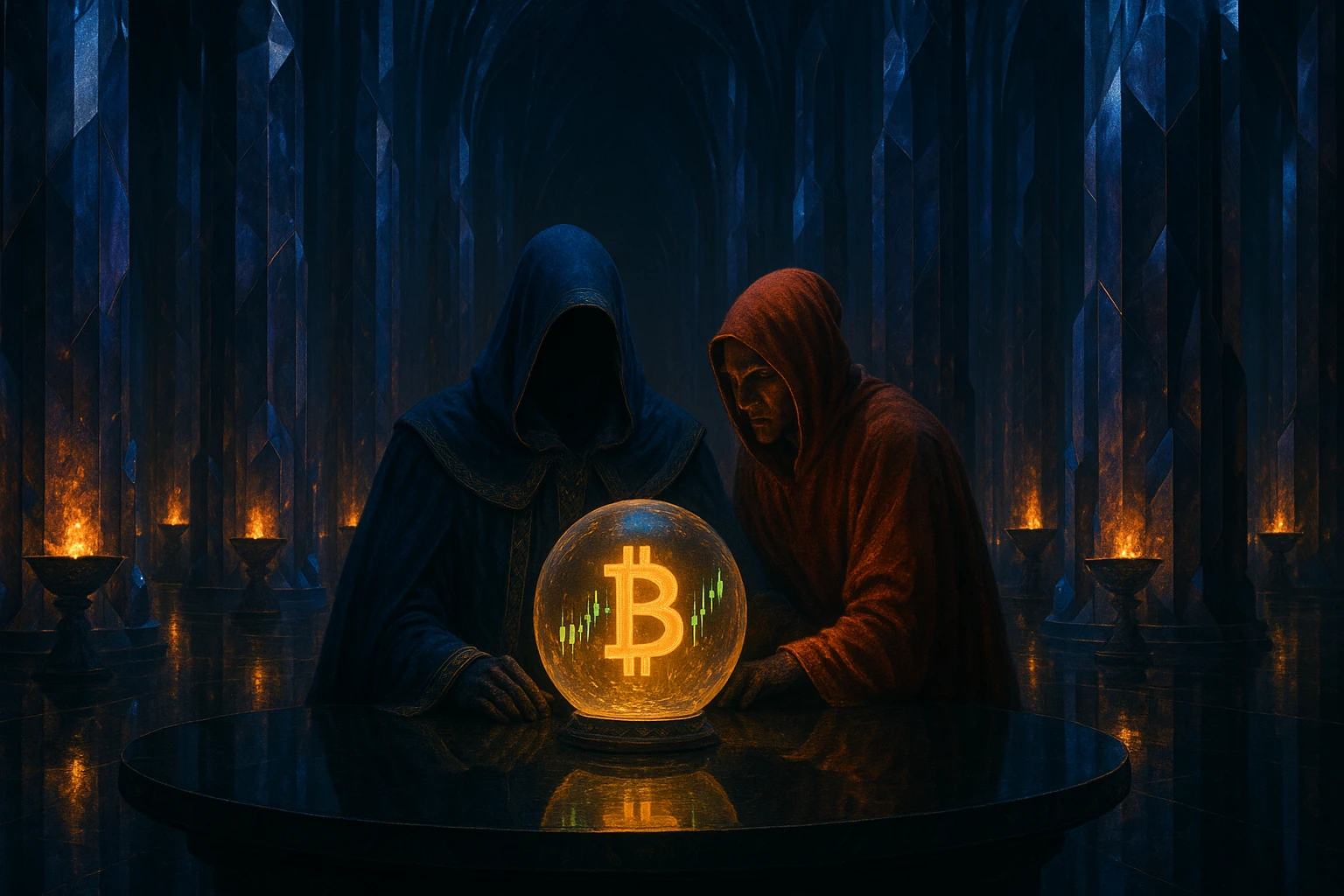 The Veiled Sage gazes into the crystal ball of charts