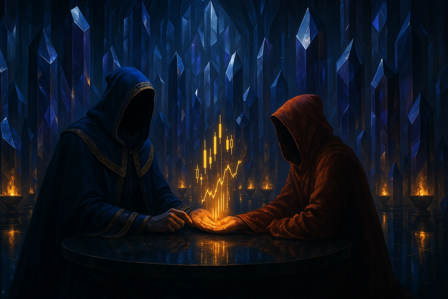 The Veiled Sage reads the charts in your palm